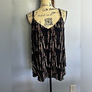 Torrid tant top 100% rayon summer vacation adjustable strap v neck lose fit